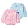 2019 New Children Girls Cotton Fabric Cute Animal Printed T-shirt Toddler Girl Hoodie Top Spring Autumn Sweatshirt with Hat