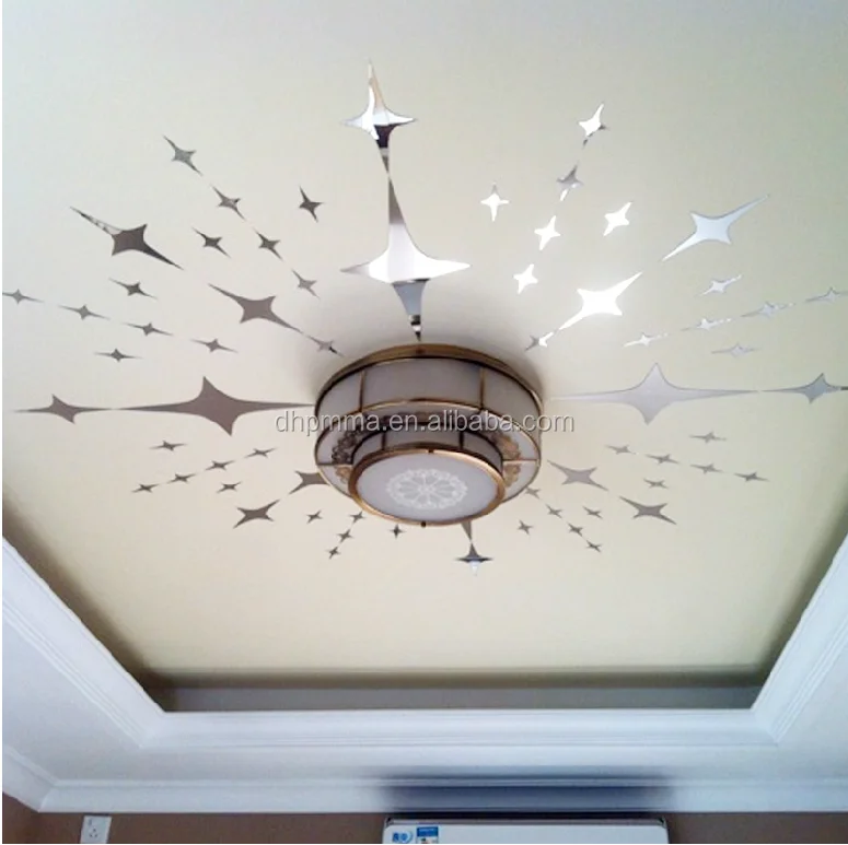 Star Shape Ceiling Stickers For Decoration Acrylic Wall Star Shape Ceiling Stickers For