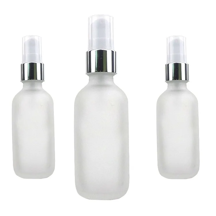 10ml 30ml 60ml 100ml Frosted Glass Pump Bottle Essential Oil Personal