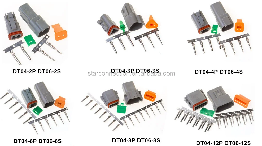 Dt Deutsch Connector Dt043pp006 Dt063sp006 Waterproof Auto