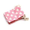 Small Cotton Bags 9x12cm Wedding Party Favor Drawstring Gift Bag Pouches Nice Candy Nuts Jewelry Packaging Bags