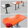 high quality top marble solid surface stone fast food restaurant dining table