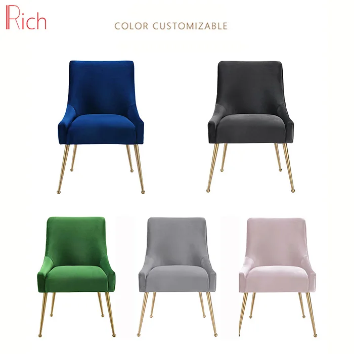 velvet dinig chair