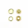Color gold brass metal ring prong snap button for clothes