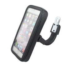 High Quality Universal Motocycle Mobile Phone Holder Waterproof Bag Case With Handlebar Bracket Mount Base For iPhone 6 Plus