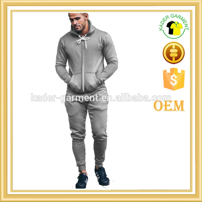 Source 2018 new stylish plain cotton bulk velour sweatsuit custom velvet tracksuit  men on m.