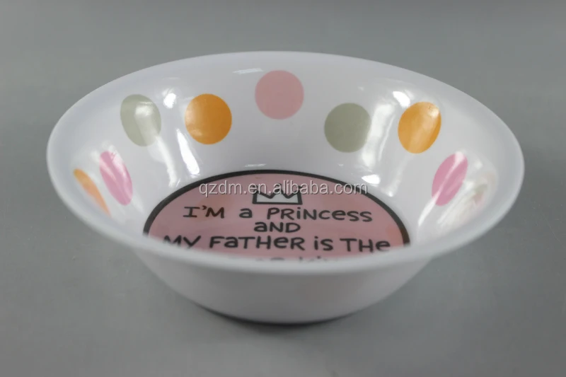 100% baby health Kid heat plastic bowl