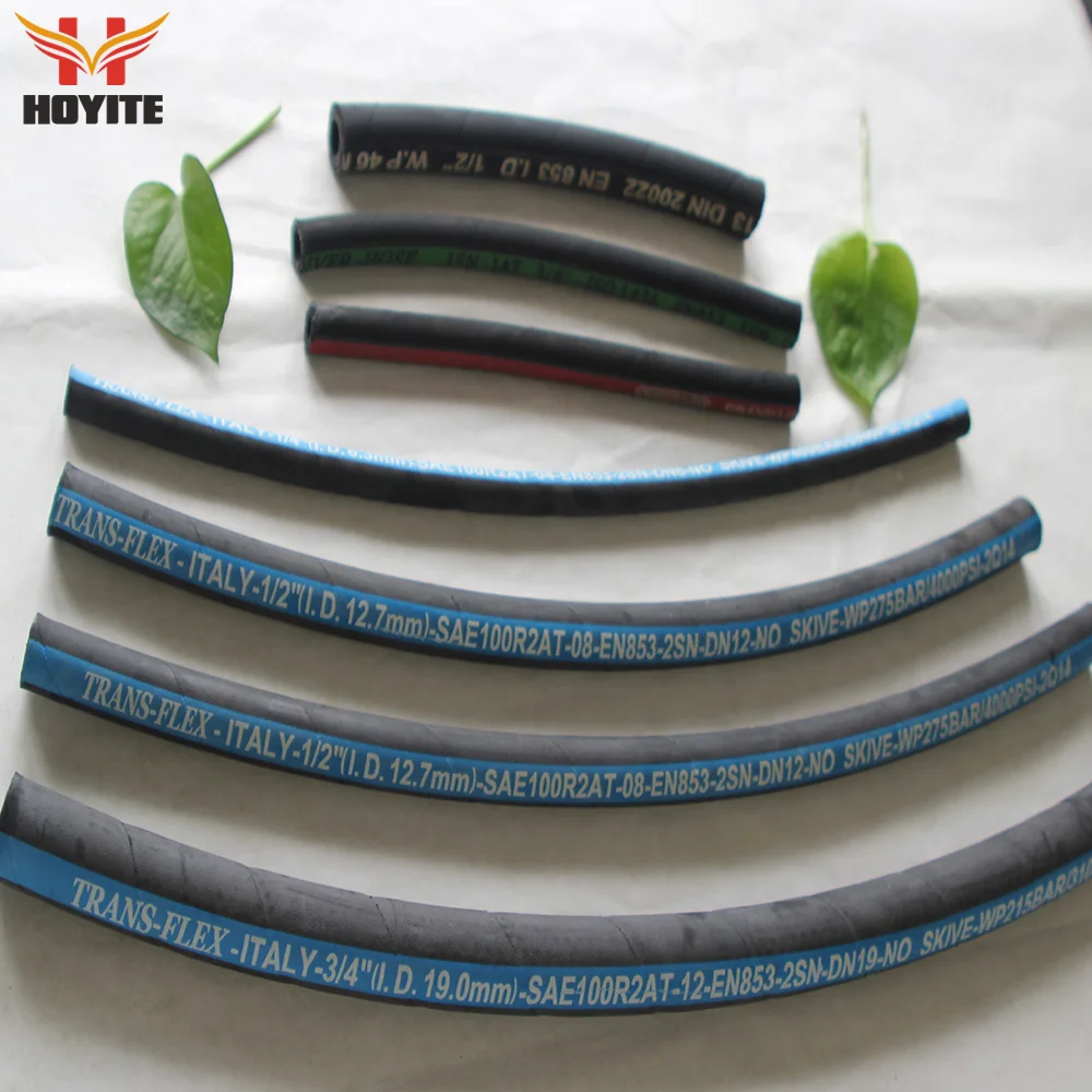 Sae100 R2at High Pressure Steel Wire Reinforced 1/2 Inch Hydraulic
