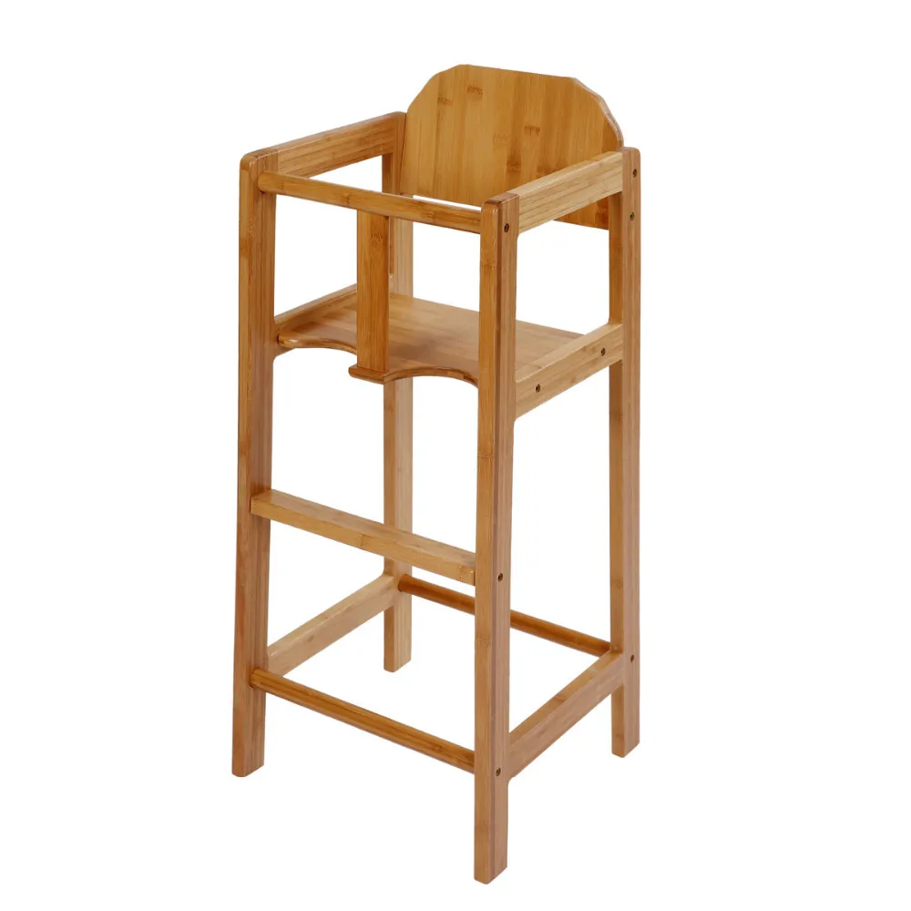 wooden restaurant high chair