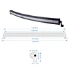 YC032 Super slim waterproof curved 50 inch offroad 12v 288w led light bar