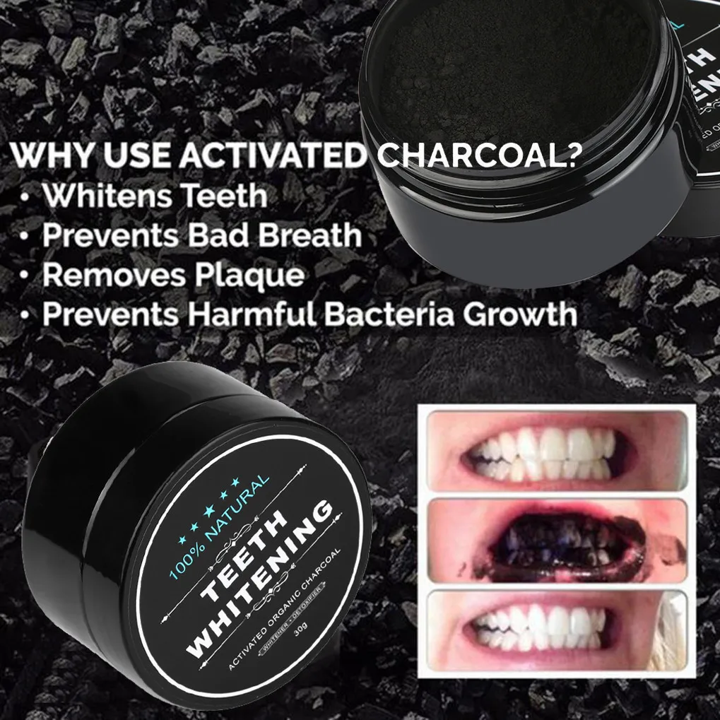 Natural Teeth Whitening Powder Oral Hygiene Cleaning Activated Bamboo Charcoal Tooth White