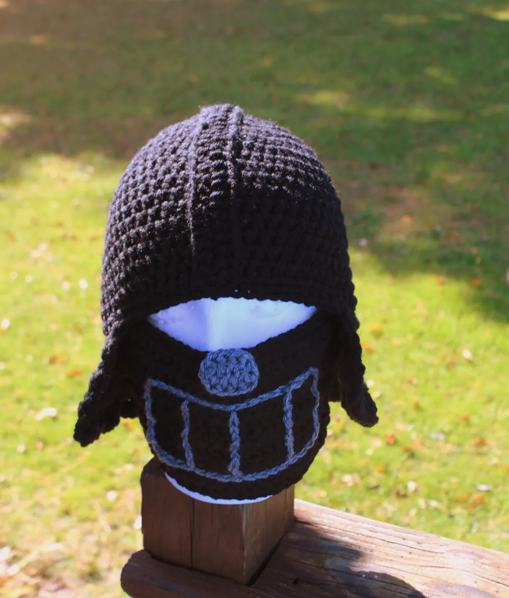 Boys Crochet Hat Children S Costume Helmet Baby Beanie Baby Hat For Halloween Crochet Star Wars Hat Crochetcrochet Hat Aliexpress