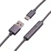 OEM ODM USB C Cable Braided Short USB Timing Cable with Timer Switch 30cm 1m 2m metal