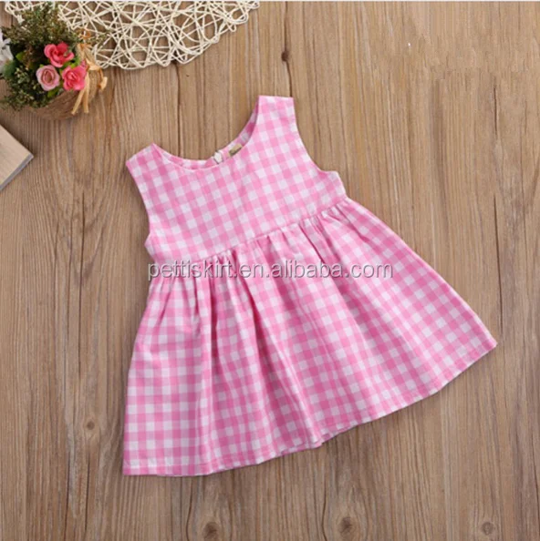 girls gingham summer dress