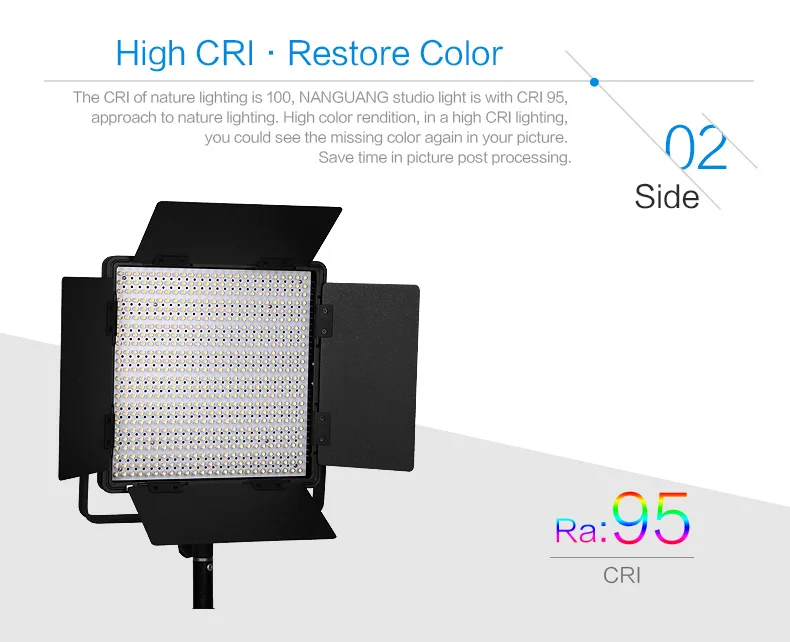 NANGUANG CN-600CSA Bi-color studio LED light for photo and video film shooting equipment tv studio equipment