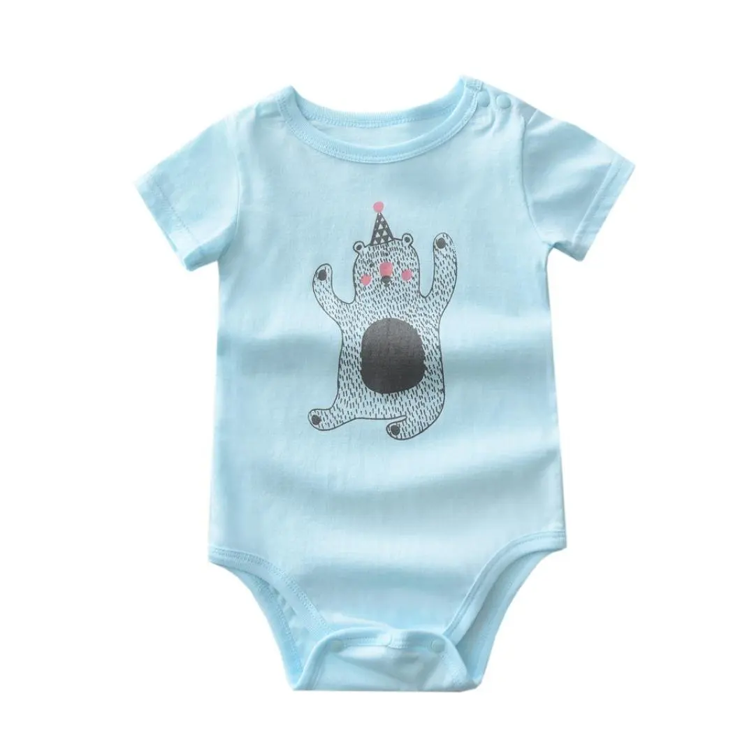 Fheaven Baby Cartoon Romper Baby Girls Sleeveless Tassel Romper One-pieces (18M)