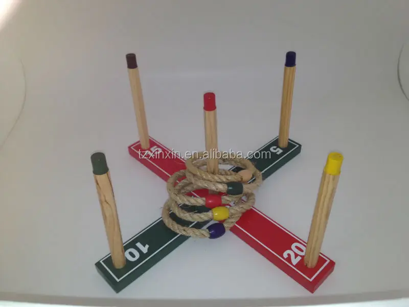 Wooden Rope Ring Toss Game For Outdoor Family Game,Games For Kids Buy