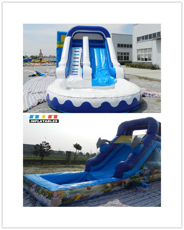 Home Backyard Kids Aqua Amusement Park Equipment Slide Portable
