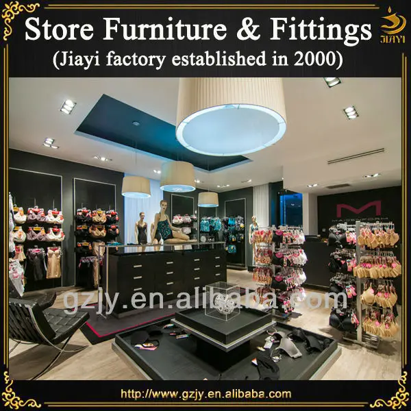 Modern Bra Display Shelf Stand And Undergarment Rack For Underwear