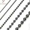 Decorative metal gunmetal ball chain spool