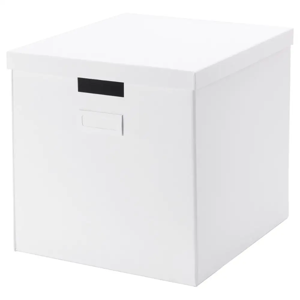 White Fabric Folding Storage Bins Buckets For Clothes Organizer - Buy ...