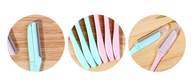 Cosmetic Makeup Facial Hair Remover Trimmer Eyebrow shaver Plastic Mini Eyebrow Razor.jpg