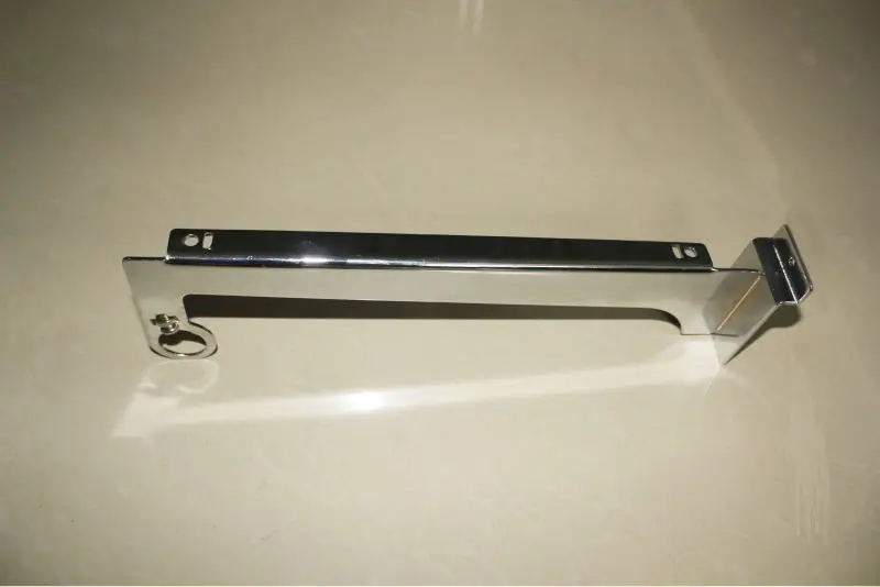 Double Slotted Metal Shelf Bracket With Rod Hanging Ring Buy Metal