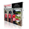 Shop straight curved folding 10ft 3x4 pop up display stand with custom logo printed graphic