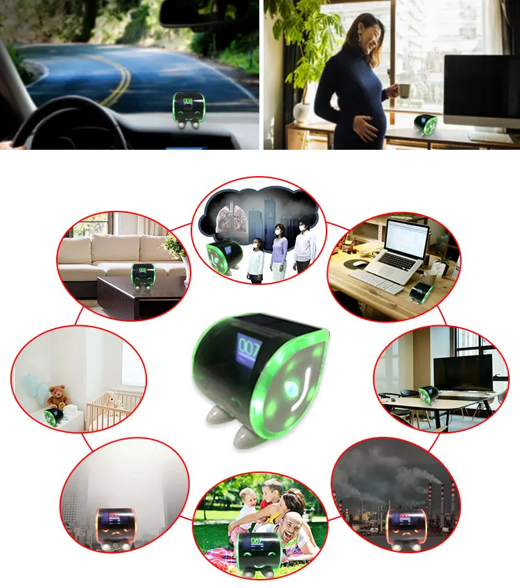 Formaldehyde Detector Air Quality Tester PM2.5 Humidity Meter for Home Office School Hospital