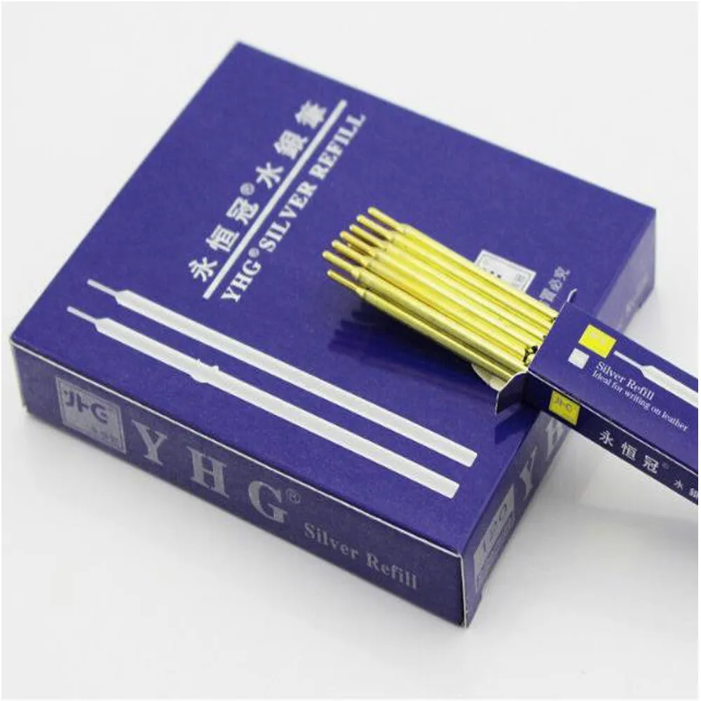 Mercury Refillable Pen For Leather Silver Refill Pen For Leather