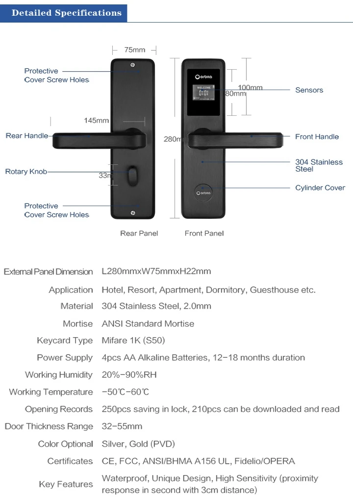 China factory supplied top quality sensor door lock - ANKUX.COM