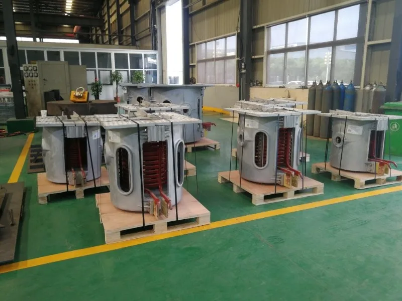 Scrap Metal Aluminum Smelter For Sale 1t 500kg Induction Melting