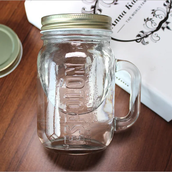 Wholesale Mason Jar Lids With Hole Beverage Glass Milk Jar Buy Custom