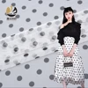 High quality nice design polyester white mesh fabric in stock polka dot mesh printed tulle fabric
