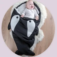Hot Sale Cute Cartoon Shark Baby Sleeping Bag Winter Baby Sleeping Sack Warm Baby Blanket Warm