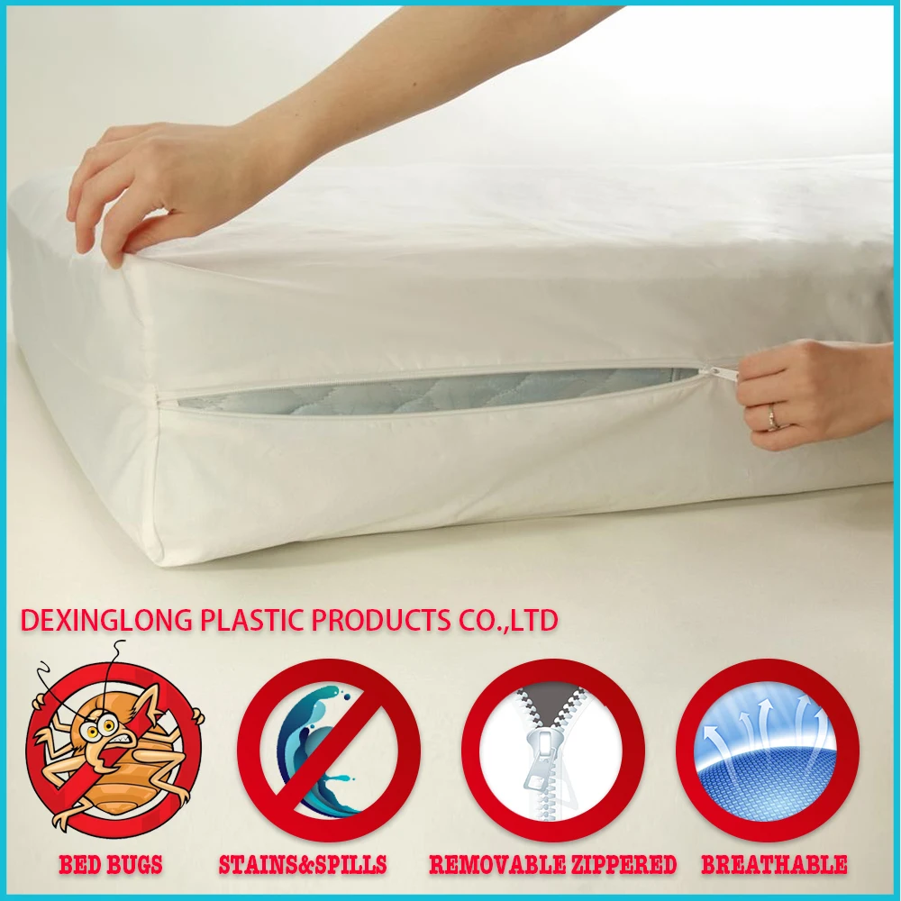 Plastic Mattress Covers Bed Bug Protection Branding With Zipper - Buy  Mattress Cover,Mattress Cover Bed Bug Protection,Mattress Cover Branding  Product ...