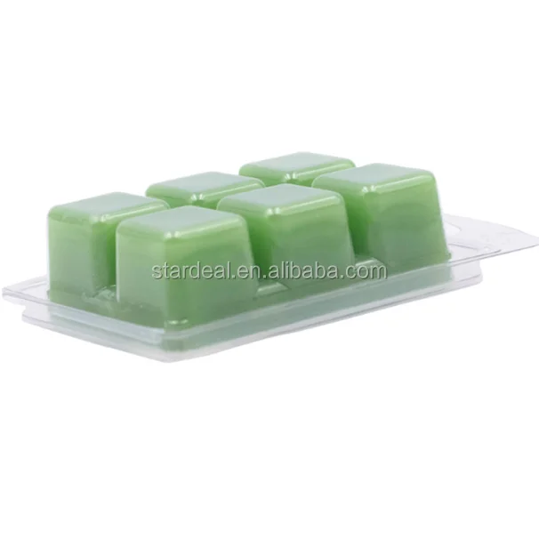 Customized Clear Disposable Wax Melts Clamshell Packaging Plastic Tray