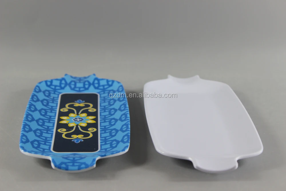 Melamine Corn Plate,White Plastic Corn Plate Can Print Customers' Design