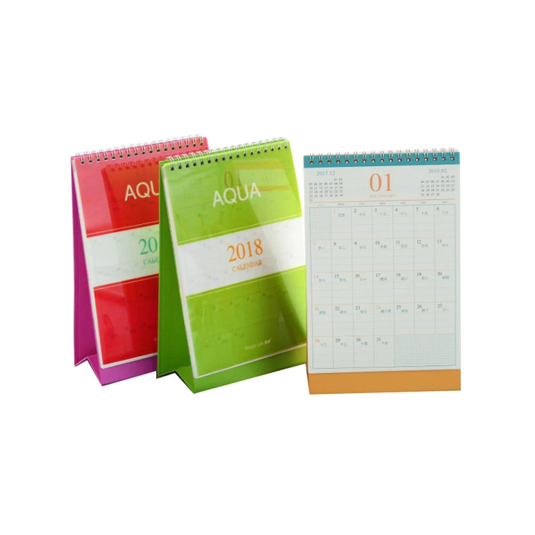 cute desk calendar 2018 printing