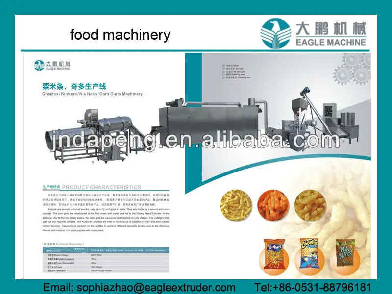 New Kurkure/cheetos/nik Naks/corn Chips Making Machine Processing Plant