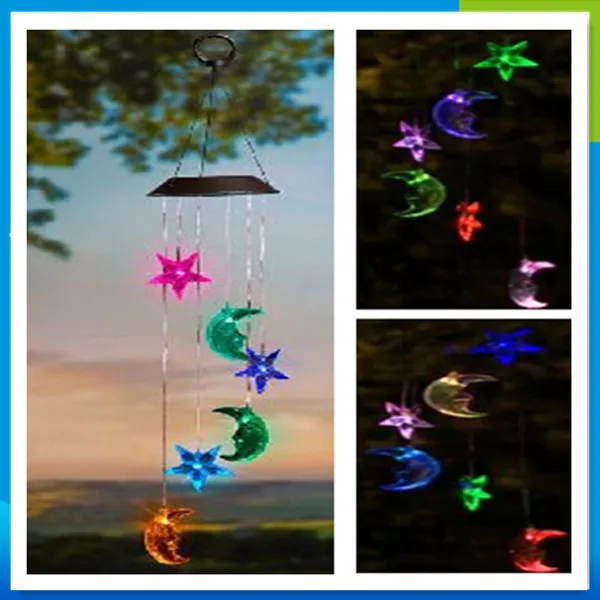 Handmade Hummingbird Electric Wind Chime With Solar Powered Led Lights ...