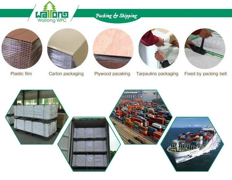 Various colors wpc environmental composites parquet flooring