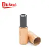 Empty eco bamboo wood shell black lip balm tube for cosmetic packaging