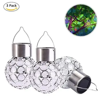 Crystal solar garden lights