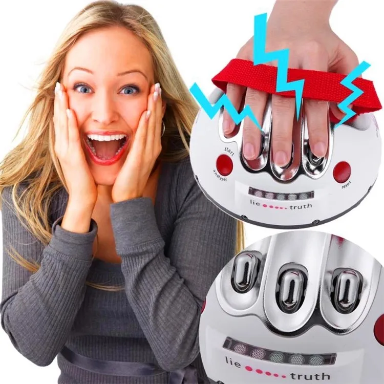 Micro Electric Shocking Lie Detector Fun Toy Tricky Novelty Polygraph