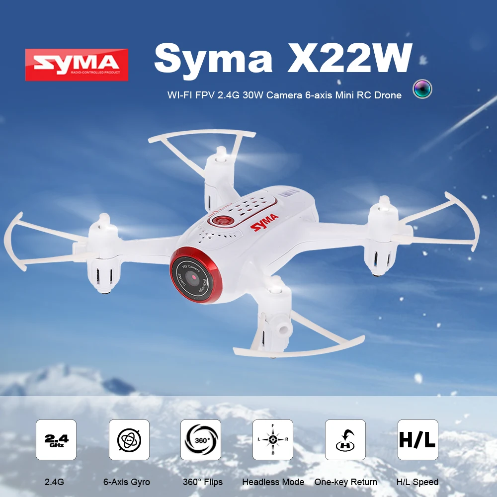 2019 SYMA X22W Mini Drone With Camera WIFI FPV Real Transmission Headless  Mode RC Helicopter For Toys Gifts| Alibaba.com