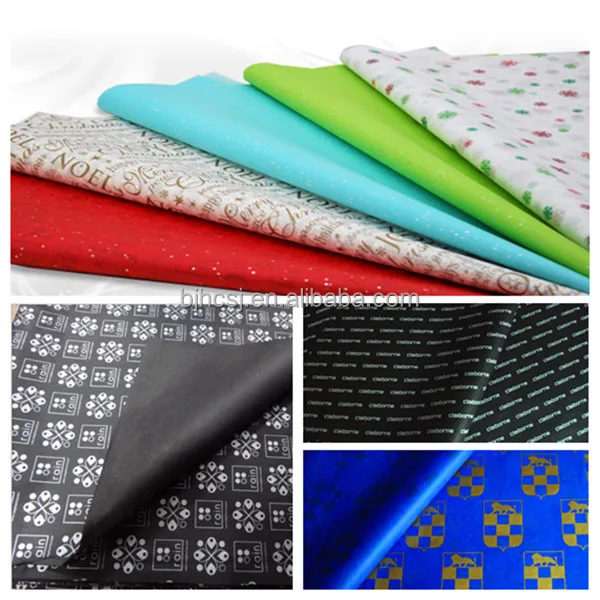 fashionable logo printed tissue wrapping paper