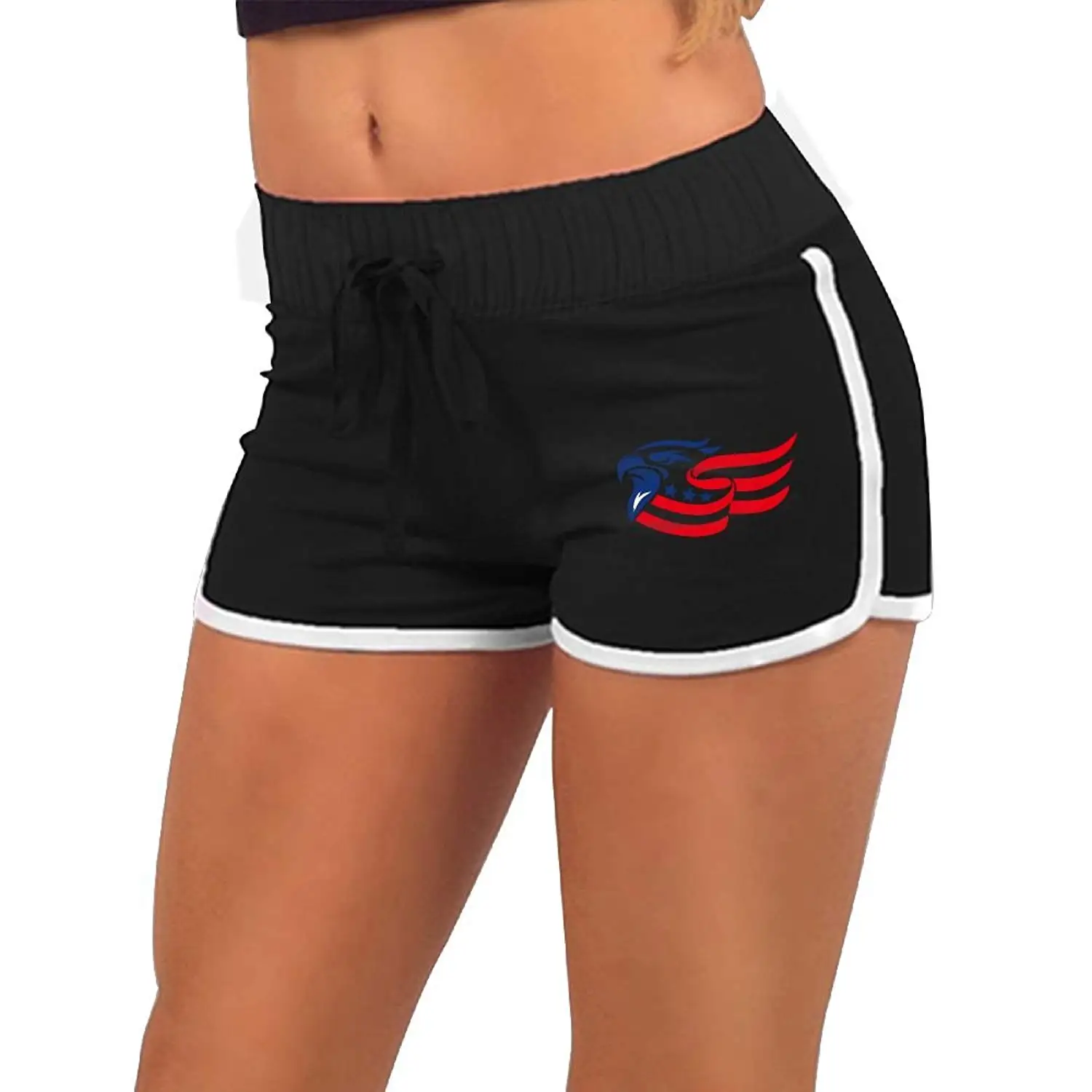 Patricks Day Irish Rainbow Pattern Womens High Waist Yoga Shorts Bike Running Yoga Short Pants St