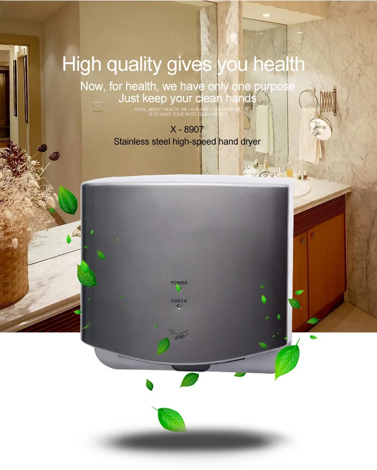 Multicolor Single Jet Hand Dryer Automatic Induction Battery Operated