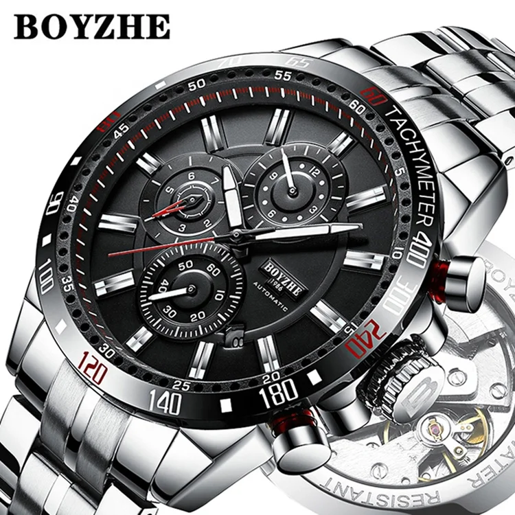 Boyzhe Marque De Luxe Tourbillon Lumineux Étanche Mécanique Hommes Montre bracelet Automatique Buy Montre Logo Personnalisé,Montre Squelette,Montre Boyzhe Marque De Luxe Tourbillon Lumineux Étanche Mécanique Hommes Montre bracelet Automatique Buy Montre Logo Personnalisé,Montre Squelette,Montre